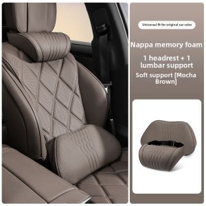 YORLELIE | Universal Car Head and Lumbar Support Pillow Memory Foam