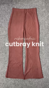 NEW!! CELANA CUTBRAY KNIT JAPAN PREMIUM PINGGANG KARET STRECH MELAR ELASTIS ADEM NYAMAN DI PAKAI / Celana Cutbray Knit Japan Line Premium Highwaist Cutbray Wanita Dewasa Kekinian All SIZE BB 35 - 65 kG / CELANA CUTBRAY BAHAN KNIT JAPANLINE POLOS NEW