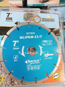 Benz Diamond Wheel 7"Inch Mata Pisau Potong Keramik Granit Beton185mm Werkz