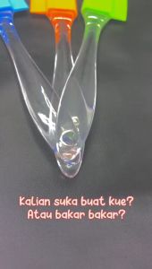 Spatula Silicone Alat Aduk Adonan Kue Anti Lengket Food Grade Elastis Tahan Panas Oles Cake Silikon