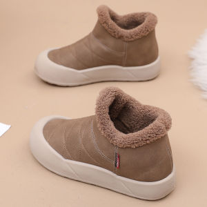 Winter Womens Plus Velvet Shoes Female Casual Warm Non-Slip Boots Outdoor Thick Slip-on Snow Boots For Women
