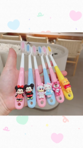 Bàn chải đánh răng trẻ em 6-12 Tuổi Hoạt hình dễ thương Mickey Chuột kẹo cao su bảo vệ răng bảo vệ bé Mười nghìn Bàn chải tóc tay cầm Silicone