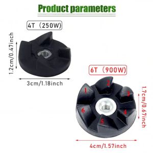 4T Blender Kinerja Tinggi: 250W & 900W Drat Besar Gear Kopel Gigi