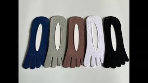 5 Pairs Summer Man Toe Socks Invisible Nylon Thin Do Not Drop Heel Breathable Casual Non-Slip No Show Five Finger Boat Silk Sock