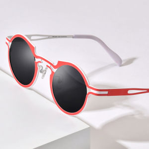 FONEX Titanium Sunglasses Women 2025 New in Trendy Fashion Brand Design Vintage Retro Round Polarized Sun Glasses Men Japanese Mirrored UV400 Y2K Shades 85835