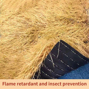 1m x 5m synthetic thatched roof yellow artificial Mexican straw roll fire resistant Parapa thatched roof decoration suitable for Tiki bar cabin terrace swimming pool beach Hawaii party and bar decoration