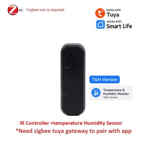Zigbee Universal IR Remote Control Smart Home Thermometer Hygrometer Infrared Blaster Controller For 2MQTT TUYA Smart Life Hub
