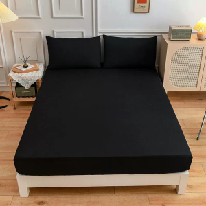 MILLZA Waterproof 3in1 Bedsheet with Pillowcase Full Garterized Mattress Cover Protector Fitted Bed Sheet
