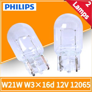 Philips | Philips Vision W21W T20 12065CP 7440 Standard Original Turn Signal Lamps Reverse Light Stop Light Indicator Bulb