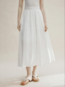 FAMANXUAN | Short Womens French Style Cotton A-Line Skirt