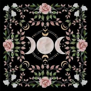 VIKAMA Bàn Thờ Tarot Vải Phong Cách Hiện Đại Đọc Bài Khăn Trải Bàn Đồ Dùng Phù Thủy Chống Vết Bẩn Có Thể Giặt Được Tấm Thảm Polyester