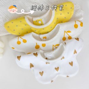 [Korean Style 😘] Ins Design Organic Cotton Bib