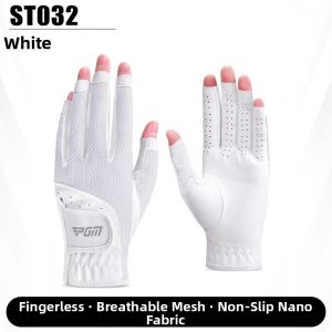 PGM GOLF | Womens Fingerless Golf Gloves Anti-slip Breathable Pair