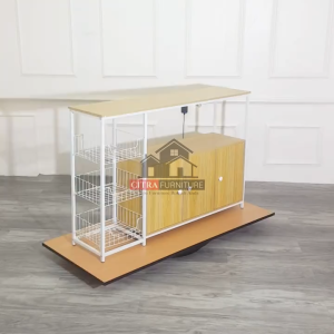 SHUMO Lemari Piring Rak Dapur Minimalis Ruby Series | Kabinet Serba Guna Bumbu Oven Microwave