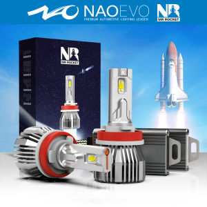 NAO H11 Led 13200LM 110W H4 H7 HB4 HB3 9005 9006 Lamp Canbus Car Headlight Bulbs Auto Turbo LED Fog Light 12V 6000K Moto Lamp