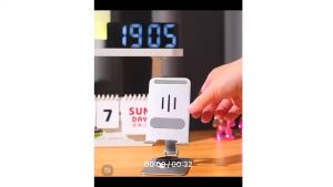 ✅100% Original Smilee Portable Collapsible Phone Stand Adjustable Height Multi-angle Free Adjustment Phone Holder