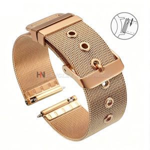 0.4 Milanese Mesh Loop Stainless Steel Watch Band Quick Release 20mm 22mm Mens Bracelet 1.5mm Thickness Strap for DW for Omega
