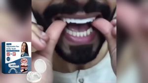 Adjustable Snap On Dentures For Missing Teeth Filling Repair Broken Reduce Interdental Spaces Upper and Lower Fake Dental Braces