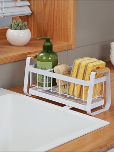 🔥OCT Dish Washing Sponge Drying Rack with Drainer Tray🔥 Adjustable Divider🔥adjustable water drain