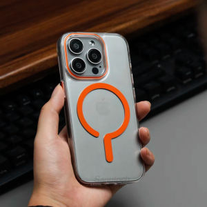 Sanptoch For Magsafe Crystal Clear Slim Phone Case For iPhone 15 / 14 / 13 / 12 Pro Max Transparent PC Hard Cover For iPhone 15 Pro Max Minimal Thin Protection Casing