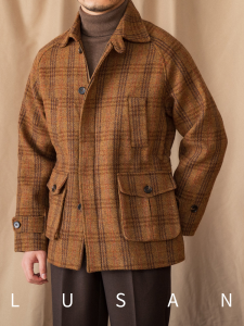 Wool Hunting Jacket Thick Overcoat
