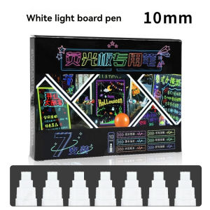 Liquid Erasable Chalk Markers Pens - 8 Colors Washable & Wet Erase Neon Art Makers for Blackboard Chalkboard Signs Glass Window