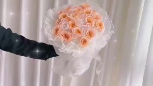 Voan Ngọc Trai Gợn Sóng Kiểu Hàn Quốc Phụ Liệu Trang Trí Bó Hoa Nghệ Thuật Hot Trend