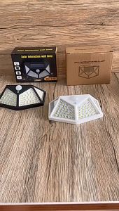 Đèn năng lượng mặt trời - Đèn led cẩm biến chuyển động solar 100led gắn tường siêu sáng