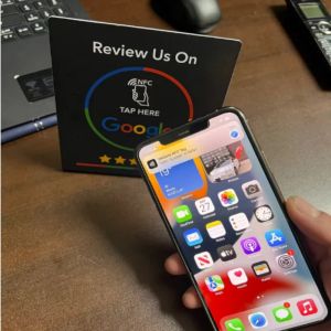 13.56Mhz โปรแกรม Google Standing Review Card NFC Station ตาราง NFC Google Review จอแสดงผลดัดการ์ดยืนยี่ห้อ stand