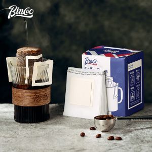 BINCOO Coffee Drip Bag Filters Hanging Ear Paper Coffee Filter Disposable Paper Kopi Cup Powder Travel Home Living Powder bag