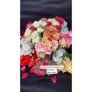 Buket Bunga Buatan Moutan Peony Mawar Bouquet Bunga Palsu Artificial BG139