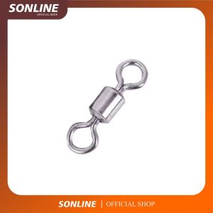 SONLINE Fishing Linker Barel Bearing Pancing Dengan Ring Solid Konektor Solid Fishing Gear MSZH