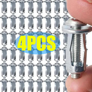4pcs Jack Nuts Screw Petal Screw Anchors Petal Expansion Plugs for Curtain Expansion Clamp Petal Rivet Lock Bolt Board Wall Fasteners