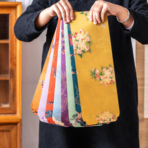 Premium Chinese Style Long Tea Table Mat Waterproof Wind-Dried Tea Mat Heat Insulation Tea Cup Mug Pad Vintage Aesthetic