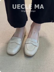 UECLE MA | Handmade Leather Flat Shoes Loafer for Work
