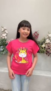 Two Mix Kaos Anak Perempuan / Cowok Lucu Bahan Katun 24 S Usia 0-8 Tahun ber SNI 4087