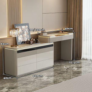 Simplicity Modern Italian Vanity Table with Drawer Unit For Luxury Bedroom Decor