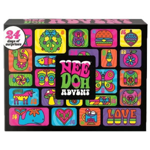 Schylling | 2026 Nee Doh Christmas Countdown Advent Calendar 3D PVC Fidget Doll Surprise BoxStress Relief Holiday Gift Toy