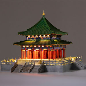 Premium Sandalwood Assembly Toy Building Model Traditional Chinese Architecture Joinery Domestic Production Gable End