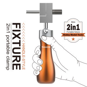 Nasedal Handheld Mini 2in1 Table-top Vise for GK Model Building Fixed Jig Multi-function Portable Fixture Hobby Model Tools