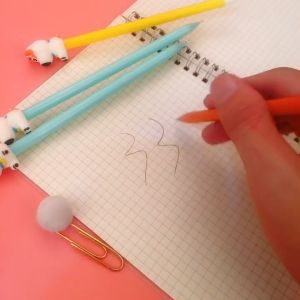 SK-A47 Pulpen Gel Karakter Puppy Lucu 0.5mm Motif Polos Korean Style / Alat Tulis Pena Cair Doggie Perlengkapan Sekolah Kantor Ballpoint Import