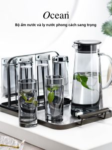 Bộ Cốc Trà Kính Chống Nhiệt Durable Tay cầm Dung tích Lớn