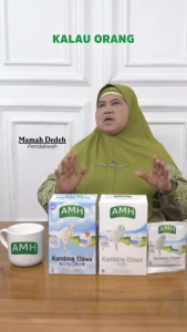 AMH Susu Kambing Etawa Bubuk + Jahe Merah Untuk Menjaga Daya Tahan Tubuh - 10 Pcs