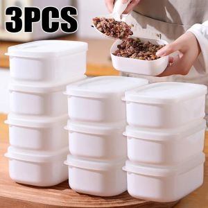 3Pcs Sandwich Box Food Storage Box Pp Material Resistant to High and Low Temperature Fruit and Rice Storage Box Microwaveable
