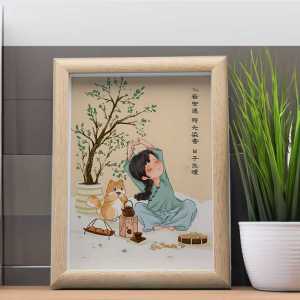 New Chinese Style Picture Frame Ornamental Pieces High End Painting Frame Real Send Friends Ancient Style Birthday Gifts Trendy