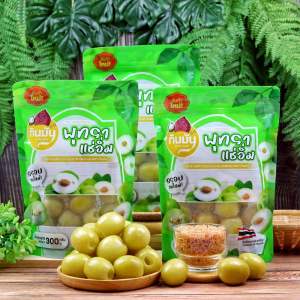 Set 3 ถุง พุทราแช่อิ่ม ตรากินมัน ( 3 ถุงฟรีพริกเกลือ 7 ถุง )