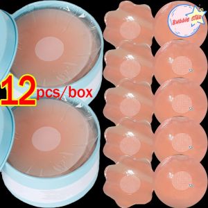 6Pairs/box Women Invisible Cover Stickers Self-adhesive Chest Breast Petals Silicone Lift Up Paddings Reusable Patch Bra