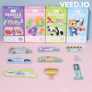 Kids Toys Learning Alphabet Magnets Letter Magnetic Fridge Magnet Puzzle Educational Toys for Kids