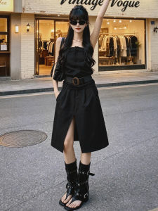 NIUVIES | New Old Money Style Halter Vest Half Dress Women Summer