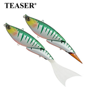 TEASER DAVINCI 2 sections Jointed Swimbait Fishing Lure 19cm 55g Floating Vibration Segment Big Bait Wobblers Soft Tail Baits